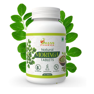 Hans Pharma Moringa Tablets – Natural Superfood for Energy, Immunity & Detox | 500mg | 120 Tablets