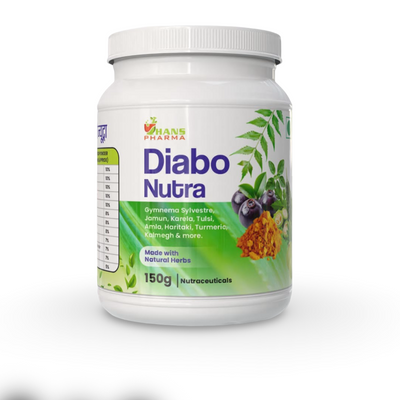 Hans Pharma Diabo Nutra Powder | Natural Diabetes Care Supplement | Supports Blood Sugar Balance | 100% Herbal | 150g