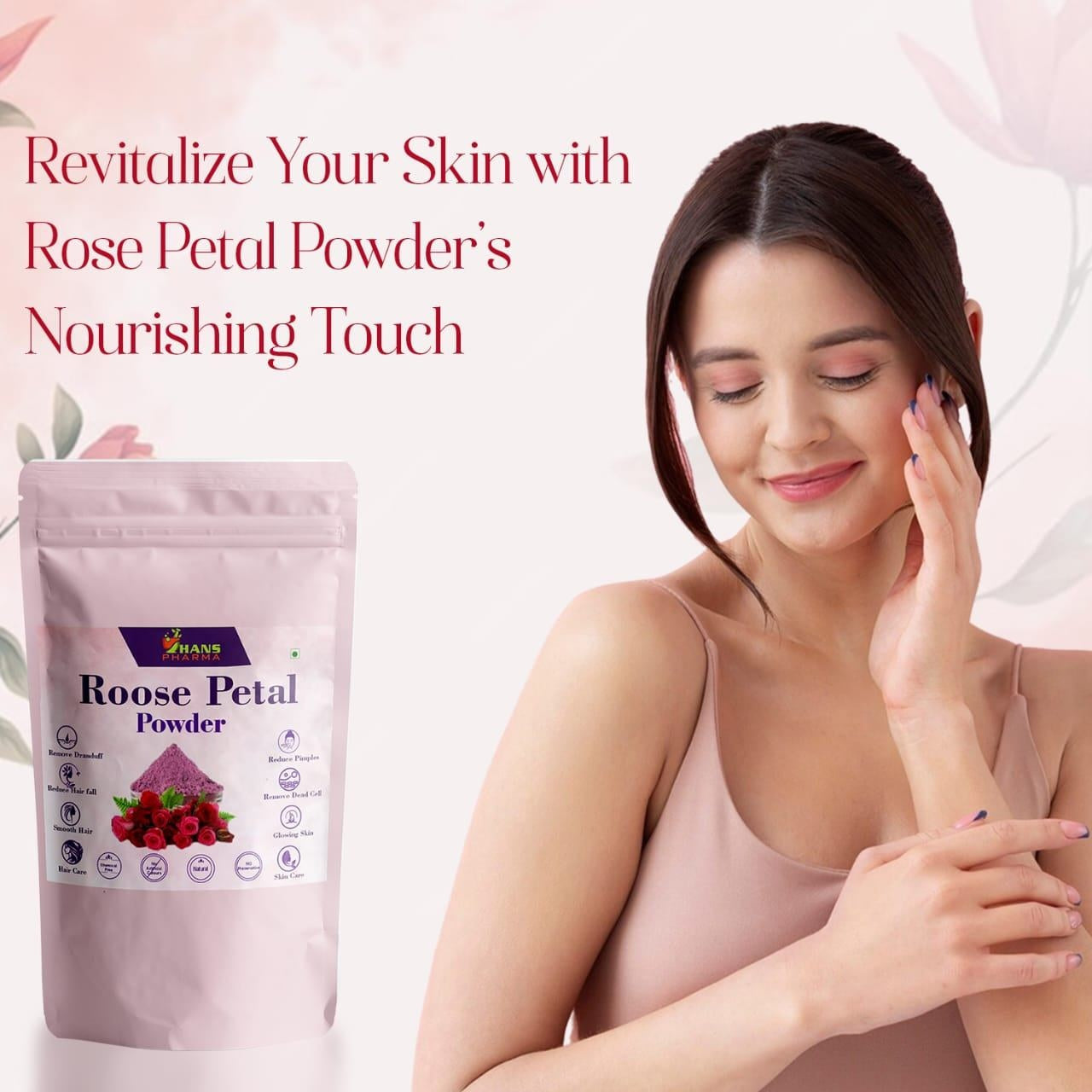 Hans Pharma Rosehip Powder – Natural Vitamin C, Skin & Joint Support|100g