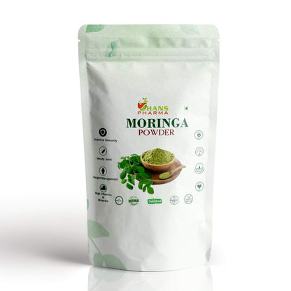 Hans Pharma Moringa Leaves Powder 100g – Natural Superfood for Energy, Immunity & Detox